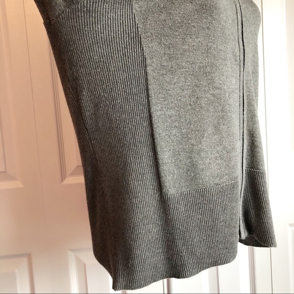 Carmen Marc Valvo Gray Full Zip Sweater Cardigan XL - Picture 7 of 13